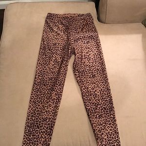 American apparel leopard tights - worn once